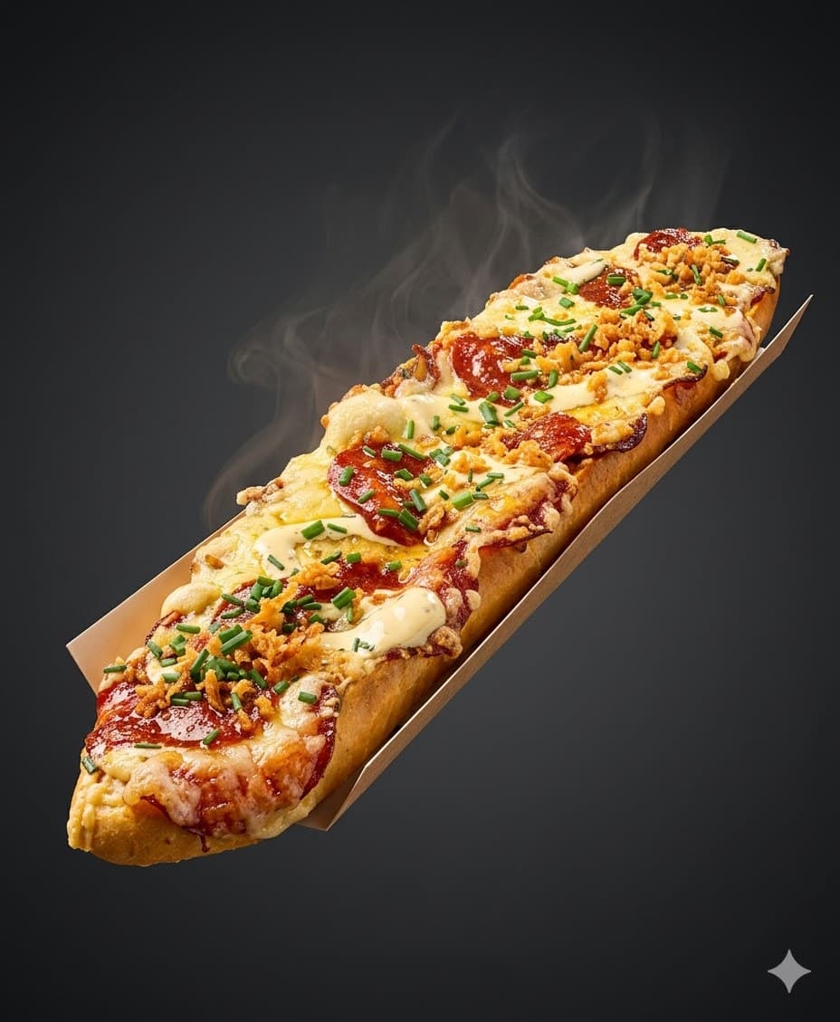 Zapiekanka z salami